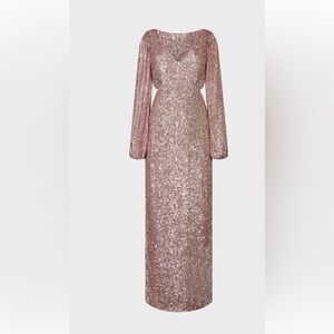 Anne Fontaine Paris Fabulette Dress Sequined Designer Gown